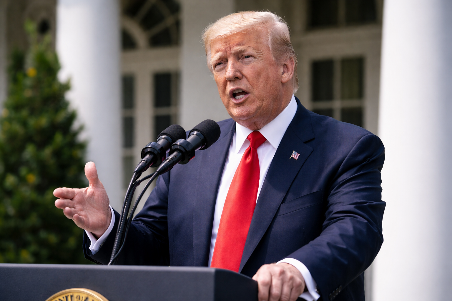 Trump proposes 20% cargo fee as US vows to police Strait of Hormuz
